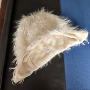 White Fuzzy hat